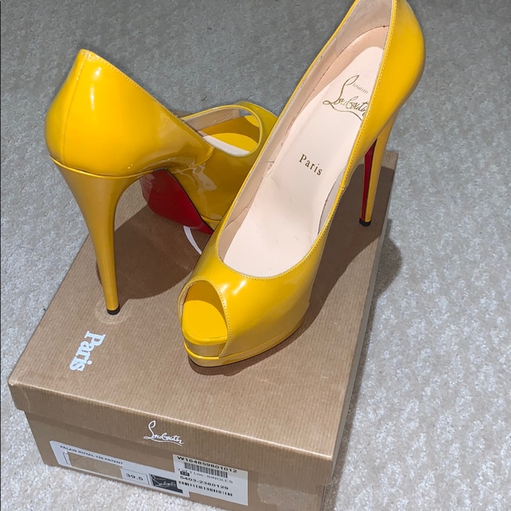 Yellow Christian Louboutin Pumps
